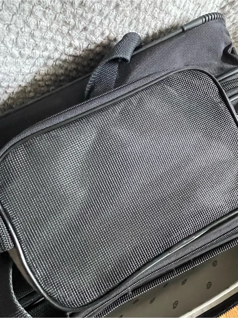 American Tourister Black Laptop Briefcase with Multiple Front Pockets